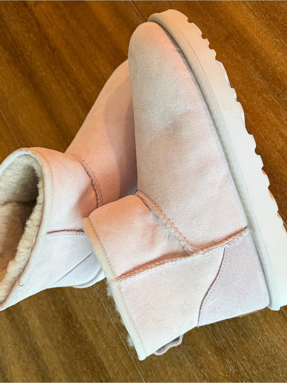 Women's Lavender Cozy Faux-Suede Winter Boot
